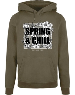 Толстовка с капюшоном " Men's Spring And Chill Basic Hoody", оливковый Merchcode