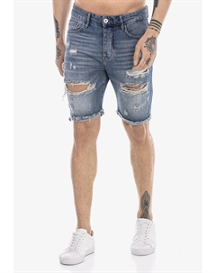 Шорты "Hemel Hempstead" с крутыми разрушенными элементами, синий Redbridge