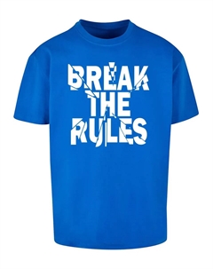 Футболка "Мужская футболка Break The Rules 2 Heavy Oversize", синий Merchcode