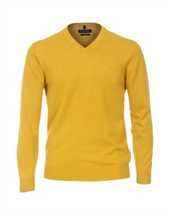 Вязаный свитер " пуловер uni", желтый Casa moda