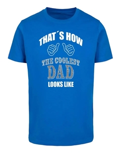 Футболка "Мужская футболка Coolest Dad с круглым вырезом", синий Merchcode