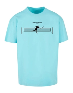 Футболка "Мужская теннисная футболка большого размера Round 1", синий Merchcode