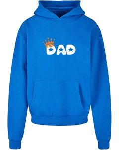 Толстовка с капюшоном " Men's Fathers Day - King Dad Ultra Heavy Hoody", синий Merchcode