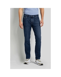 Джинсы с 5 карманами, потертые, серый Bugatti