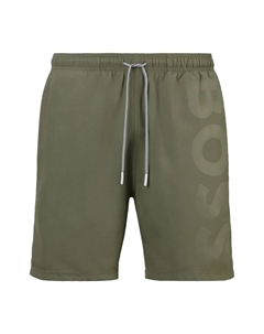 Купальные шорты "Orca", с принтом, хаки Boss