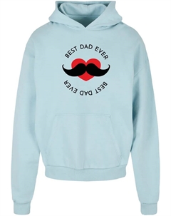 Толстовка с капюшоном " Men's Fathers Day - Best Dad Ultra Heavy Hoody", синий Merchcode