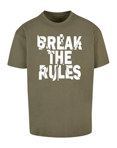 Футболка "Мужская футболка Break The Rules 2 Heavy Oversize", оливковый Merchcode