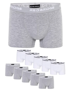 Боксерские шорты "Bangor" (10 шт.), с модным поясом с логотипом, белый Redbridge