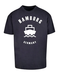 Футболка "Мужская футболка Hamburg X Heavy Oversize-BY102", цвет морской волны Merchcode