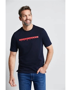 Футболка с большим логотипом, цвет морской волны Bugatti