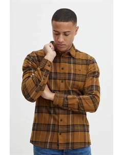 Рубашка с длинными рукавами из смеси " BH в клетку", коричневый Blend