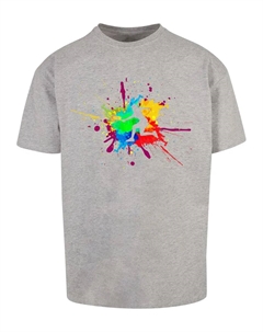 Футболка "Мужская футболка Color Splash Player Heavy Oversized ", серый Merchcode