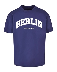 Футболка " Men's Berlin Wording - Heavy Oversize Tee", синий Merchcode