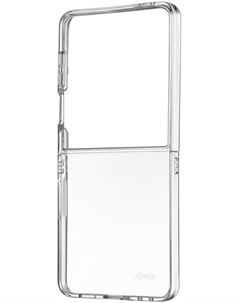 Чехол-накладка View Case для Samsung Galaxy Z Flip7 Прозрачный Ubear