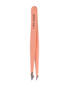 Пинцет для бровей со скосым срезом Peach Oblique Tweezers Nikk mole