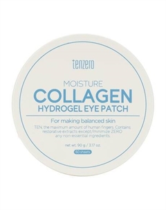 60 гидрогелевых патчей для области вокруг глаз с коллагеном Moisture Collagen Hydrogel Eye Patch Tenzero