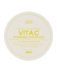 60 гидрогелевых патчей для области вокруг глаз с экстрактами цитрусовых Green Tangerine Vita C Hydrogel Eye Patch Tenzero