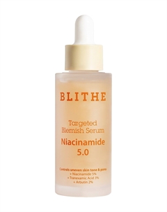 Сыворотка для лица против пигментации с ниацинамидом Niacinamide 5.0 Targeted Blemish Serum Blithe