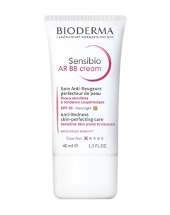 Защитный BB-крем для кожи с покраснениями и розацеа Sensibio AR BB Cream SPF 30 Bioderma