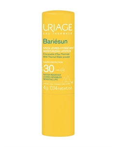 Увлажняющий солнцезащитный стик для чувствительной кожи губ Bariesun Moisturizing Lipstick SPF 30 Uriage