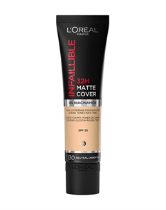 Ультраматирующий тональный крем для лица Infaillible 32H Matte Cover Foundation SPF 25 L'oreal paris