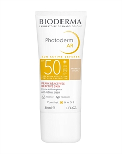 Солнцезащитный крем с тоном для кожи с покраснениями Photoderm AR Anti-Redness Cream SPF 50+ Bioderma