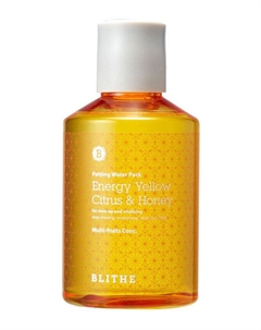 Сплэш-маска для сияния кожи лица с маслами цитрусовых Energy Yellow Citrus and Honey Patting Splash Mask Blithe