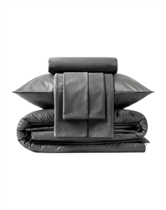 Комплект постельного белья с серебряными нитями Diamond Серый Космос Комплект постельного белья Soft silver