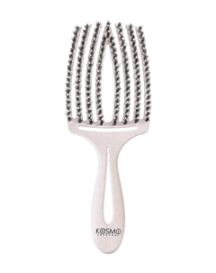 Массажная расческа-факел для всех типов волос с натуральной щетиной Comb Torch Bio Bristle Grey Kosmoshtuchki