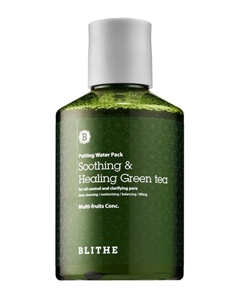 Восстанавливающая сплэш-маска для лица Soothing and Healing Green Tea Patting Splash Mask Blithe