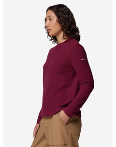 Лонгслив женский Brea Falls Grid Crew Ls, Красный Columbia