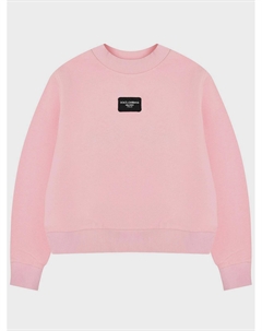 Розовый свитшот с лого Dolce&gabbana