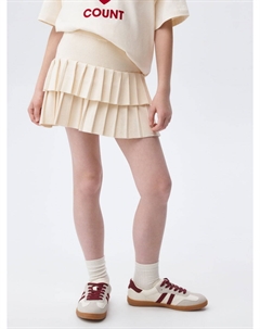 Вязаная юбка в складку для девочек Sela