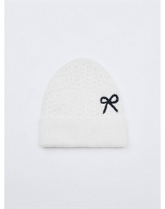 Ажурная шапка с вышивкой для девочек Sela