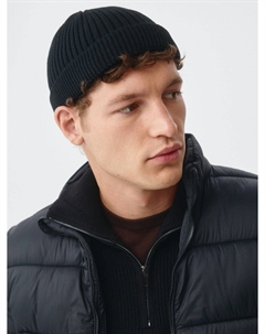 Укороченная шапка-бини в рубчик Sela