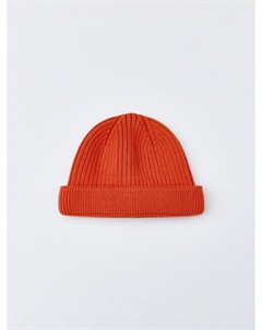 Укороченная шапка-бини в рубчик Sela