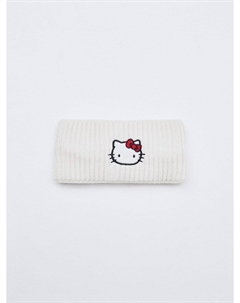 Вязаная повязка на голову с вышивкой Hello Kitty для девочек Sela