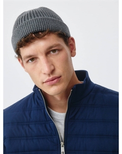 Укороченная шапка-бини в рубчик Sela