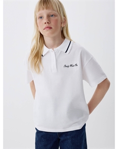 Футболка поло с вышивкой для девочек Sela