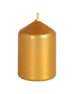 Свеча бочонок, 40х60 мм, золото Антей кэнд