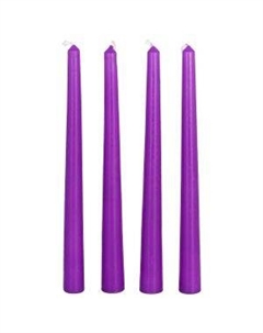 Свеча Античная, 4 шт, НТС, подвес, фиолетоая Антей кэнд