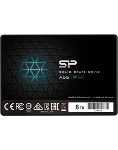 Накопитель SSD 2.5'' SP008TBSS3A55S25 8TB, 500/450MB/s, MTBF 1.5M Silicon power