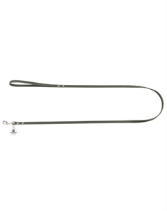 Поводок для собак из натуральной кожи с QR-адресником, оливковый 130см 12мм Mr.kranch