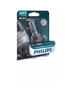 Лампа автомобильная галогенная 12362XVPB1, H11, 12В, 55Вт, 1шт Philips