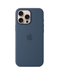 Чехол (клип-кейс) Silicone Case, Denim, для iPhone 16 Pro Max, синий Apple