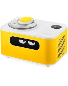 Мороженица KitFort КТ-1829-1, 110Вт, 1200мл, желтый/белый Kitfort