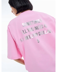 Хлопковая футболка с надписью на спине Твое