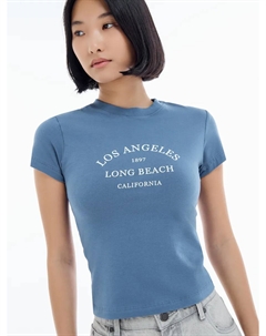 Хлопковая футболка с надписью Los Angeles Твое