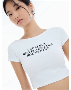 Хлопковая футболка с надписью Твое