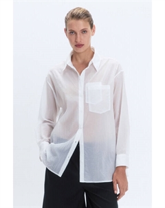 Рубашка oversize из полупрозрачной ткани Befree